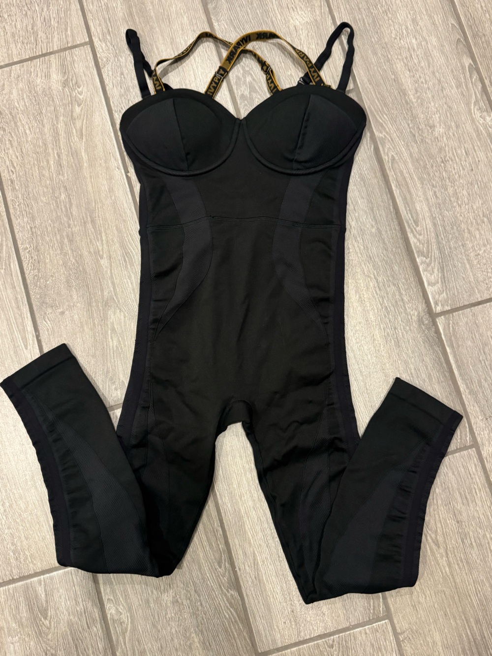 ADIDAS X IVY PARK BY BEYONCÉ Black Strappy Catsuit - Picture 3 of 5